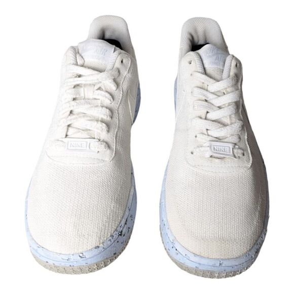 NIKE Air Force 1 Crater FK 'Pure Platinum' Sneakers Size 8 - Picture 4 of 9